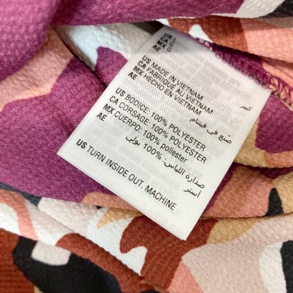 Bar III Abstract Floral-Print  long sleeve Blouse Size L - Picture 6 of 6